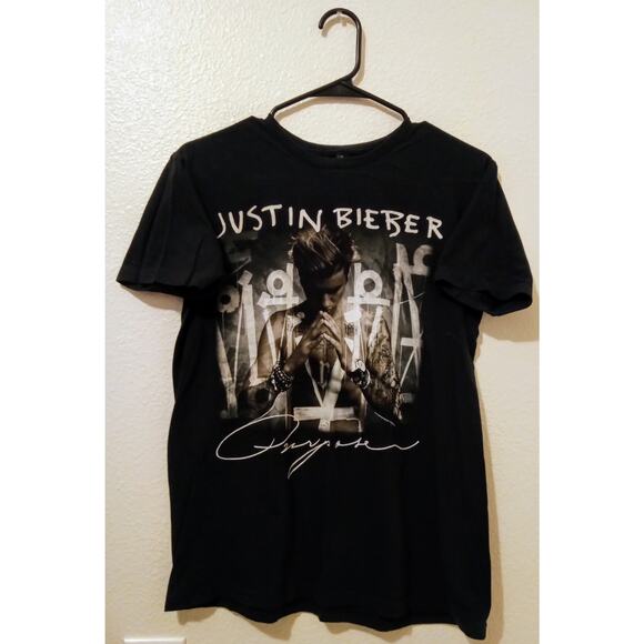 Justin Bieber Purpose 2016 Concert Tour Graphic Tee Shirt Bay Island Black SZ S - Picture 1 of 7